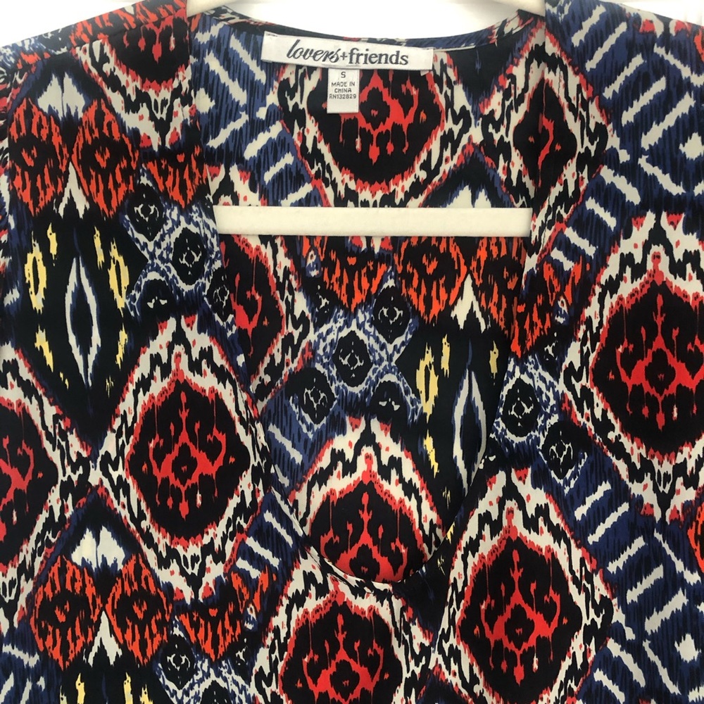 Long Sleeve Deep V Top - Picture 2 of 3